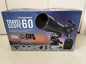 Celestron Travel Scope 60 Refractor Telescope with Tripod and Backpack, 22002-DS - Picture 1 of 3