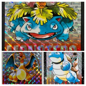 Pokemon Venusaur Charizard Blastoise Carddass No. 003 006 009 Japanese card 1997 - Picture 1 of 23