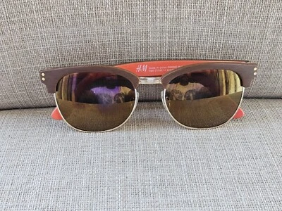 H&M Ladies Sunglasses Eye Wear Brown/Gold Shades Eyewear - Image 1 of 4