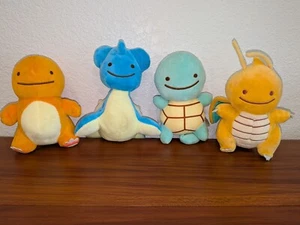 NUOVO giocattolo peluche Pokemon Ditto Dragonite, Charmander, Squirtle, Lapras 6 pollici senza etichette - Foto 1 di 16