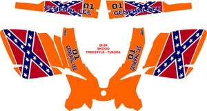 KIT DE ENVOLTURA DE MOTO DE NIEVE SKI DOO TUNDRA-FREESTYLE 06-09 GENERAL V1 CALCOMANÍA PEGATINA - Imagen 1 de 1