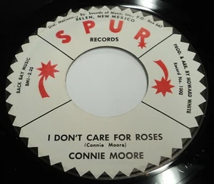 Connie Moore I Don't Care For Roses Boys Down At The Tavern 1968 Country 7" - Imagen 1 de 2