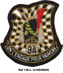 94° Régiment d’Infanterie, insigne tenue de sport en tissu,88 millimètres(0462) - Picture 1 of 1