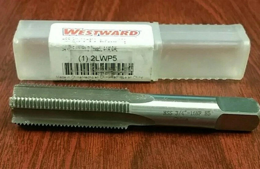 Westward 2LWP5 Hand Tap,Bottom,3/4-16,Uncoated,4 Flt - Image 1 of 1