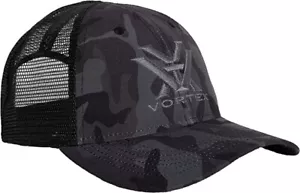 VORTEX Logo Meshes Snap Back Black Camo Cap - One Size Fits Most (121-53-BCA) - Picture 1 of 2