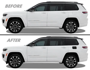 Superposición de vinilo Blackout para Jeep Grand Cherokee L 2021+ puerta tapa gasolina - Imagen 1 de 5