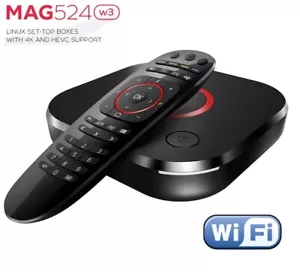 MAG 524w3 Genuine Infomir 4K HDR Dual WiFi Mag Box 524 w3 Latest Model MAGBOX UK - Picture 1 of 7