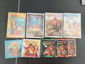 Lot of 9 SuperBook Christian Children DVD's Explorer, Gizmo Go, Songs CD, etc. - Picture 1 of 11