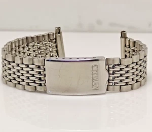 Citizen Beads of Rice SS Watch Bracelet 16–22mm Adjustable End Links Band Strap - Picture 1 of 10
