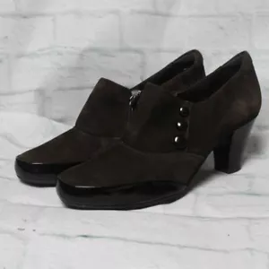 Clarks Artisan - braune Leder-Stiefelette mit Reißverschluss - Größe 9 - Bild 1 von 4