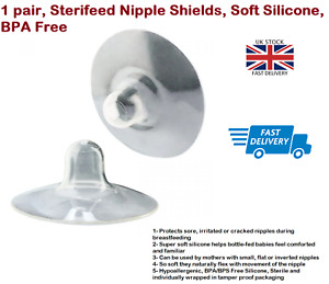 Sterifeed Nipple Shields BPA free made from ultra-thin soft silicone 2 PCS