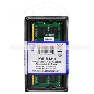 Kingston 8 GB DDR3L 1600 MHz PC3L-12800S 1.35V 2RX8 SO-DIMM Laptop Memory RAM - Picture 1 of 5