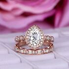 Moissanite Wedding Band Anniversary Engagement Gemstone Ring For Girls 14K Gold