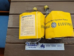 Vintage General Electric 1500 Watt Bulbs, 120 Volt, Clear, Mogul Base 13" - Picture 1 of 5