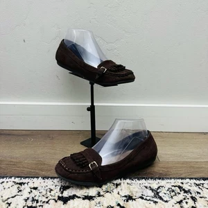 Zapatos sin cordones American Eagle mocasín de cuero marrón para mujer talla 6,5 - Imagen 1 de 11