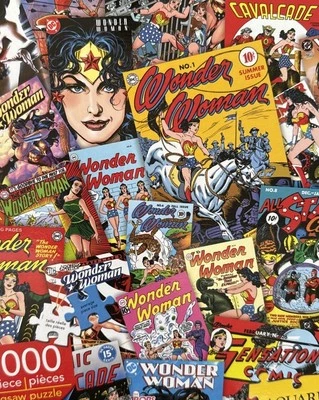 Aquarius 1000 piece Wonder Woman Comics Puzzle EXCELLENT Condition COMPLETE - Image 1 of 4
