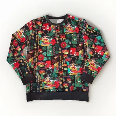 Ugly Christmas Unisex Surfer Santa Florida Sweater Size Medium Holiday Winter - Изображение 1 из 4