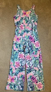 Girls Lilly Pulitzer Size XL (12-14) Mini Kori Jumpsuit Multi Slathouse Soirée - Picture 1 of 5
