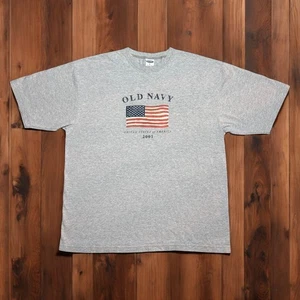 Vintage Old Navy United States Of America 2001 American Flag T-Shirt Mens XL - Picture 1 of 5