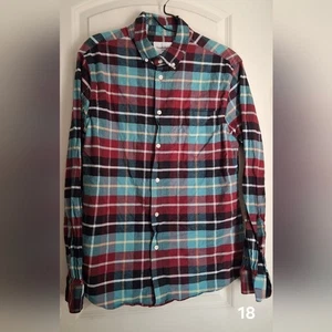 Men’s Long Sleeve Collared Button Down Shirt Goodfellow & Co L Travel Camping - Picture 1 of 6