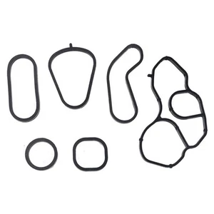 Black Rubber Oil Filter Cooler Housing Gasket Seals for MINI Improved Fitment - Picture 1 of 10
