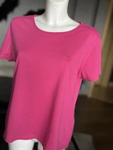 Tommy Hilfiger Shirt T-Shirt Pink Logo Kurzarm Gr. S 38 Baumwolle - Bild 1 von 4