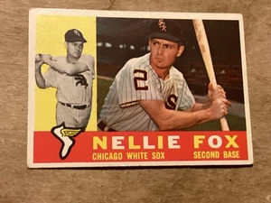 1960 Topps Baseball Card #100 - Nellie Fox - Near Mint - Great Corners - No Crea - Picture 1 of 2