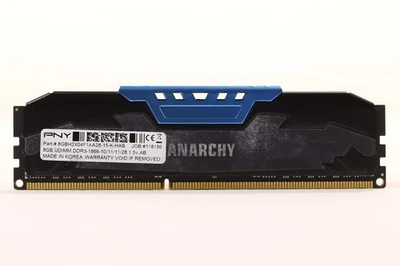 PNY 8GB PC3-14900 DDR3-1866 Non-ECC Unbuffered Memory 8GBH2X04F1AA28-15-K-HAB - Image 1 of 2