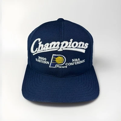 Vintage Indiana Pacers Snapback Hat 2000 NBA Eastern Conference Champions, PUMA - Image 1 of 4