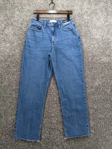 Abercrombie & Fitch Women's 28/6 The Vintage Straight High Rise Curve Love Raw - Picture 1 of 14