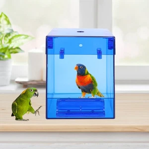 Premium Convenient Rustproof Clear Practical Parrot Bath Parakeet Bath Pet Bird - Picture 1 of 12