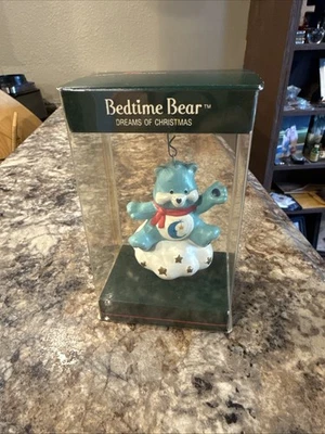 VTG 1985 Bedtime Bear Care Bears 3" Christmas Ornament American Greetings NOS! - Image 1 of 4