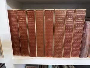Ernest Hemingway Oeuvres Completes set of 8 vol. #2226/5200 Lithographs - Picture 1 of 4