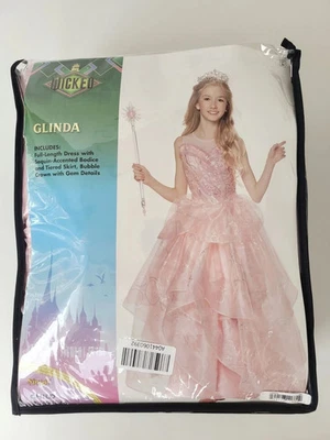 Disfraz de Glinda de lujo grande de Wicked Movie para niños Foto 1 de 3