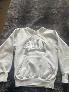Vintage GEORGETOWN Grey Sweatshirt Size Large - Picture 1 of 12