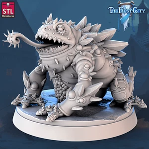 3D-gedruckte STL Miniaturen The Frost City Eiskröte 28 - 32 mm Krieg Gaming D&D - Bild 1 von 3