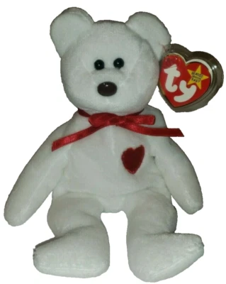 Ty Beanie Baby - VALENTINO the Bear (8.5 Inch) NEW MWMTs Stuffed Animal Toy - Image 1 of 4
