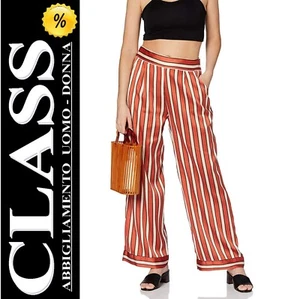Naf Naf Damen Hose weites Muster KENP39D ERAYE High Waist gestreift (-50%) - Bild 1 von 6