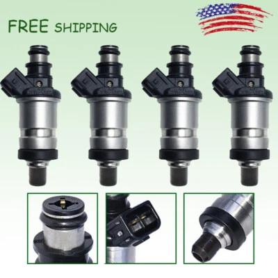 4Pcs OEM Fuel Injectors For 1996-2000 Honda Civic Acura I4 I5 1.6L 06164-P2A-000 - Image 1 of 4