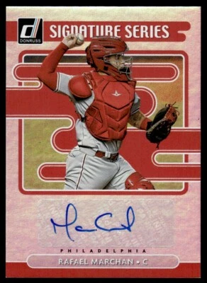 2021 Donruss Signature Series Rafael Marchan - Auto Philadelphia Phillies #SS-RM - Image 1 of 2