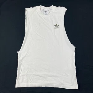 Adidas Boys Tshirt White Camo Logo No Size Cut Off - Picture 1 of 6
