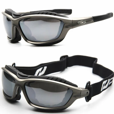 DAISAN Gletschebrille Kat.4 Herren Sportbrille 100% UV Schutz Band Wind Lichtpolsterung