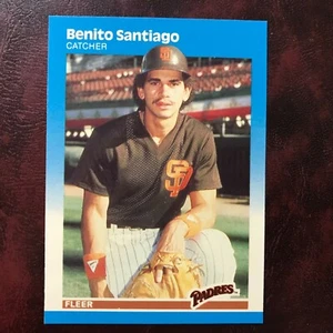 1987 Fleer GLOSSY Set BENITO SANTIAGO ROOKIE #429 PADRES ** MINT ** HIGH GRADE * - Picture 1 of 1