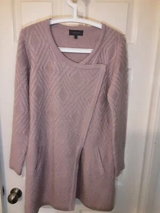 Per Una Long Dusted Pink Cardigan Size Medium **Excellent Condition** - Picture 1 of 6