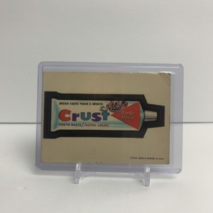 1973 Topps Wacky Packages Series 1 White Backs #8 Crust Toothpaste