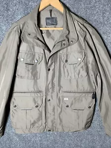 Tumi Jacket Mens Medium Polyester Cargo Pockets Lining Field Outerwear Travel - Picture 1 of 24