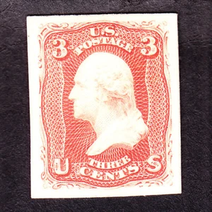 US 65P4 3c Washington Proof on Card XF SCV $150 - Picture 1 of 2