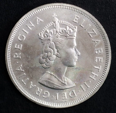 1959 Bermuda 1 Crown .925 Sterling Silver Coin Cover