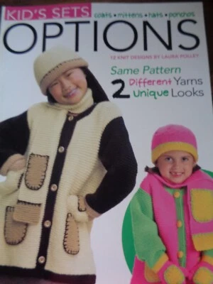 KID'S SETS COATS MITTEN HATS POCHOS 12 KNIT DESIGNS OPTIONS PATTERNS - Image 1 of 4
