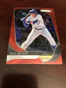 Kris Bryant 2020 Panini Prizm Baseball Red Prizm Refractor #9 Cubs *Mint*